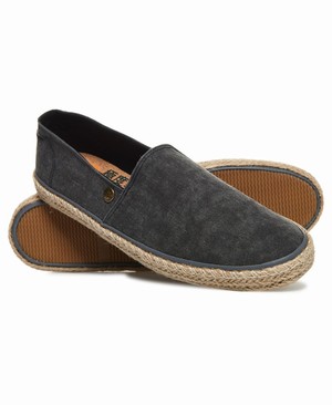 Superdry Adam Espadrilles Férfi Cipő Fekete | QRWJY3482